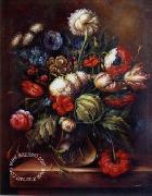 unknow artist Floral, beautiful classical still life of flowers.048 oil on canvas